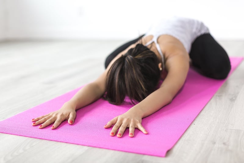 Beach Yoga Pose